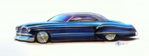 Chip Foose's original design for Hot Rods by Boyd