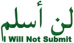 I Will Not Submit Arabic T-Shirt